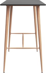 vidaXL Σετ Επίπλων Μπαρ 7 Τεμαχίων Μαύρο