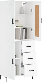 vidaXL Ντουλάπι Λευκό 69,5x34x180 εκ. από Επεξεργασμένο Ξύλο