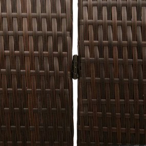 vidaXL Διαχωριστικό Δωματίου Καφέ 146 x 180 εκ. συνθετικό ρατάν