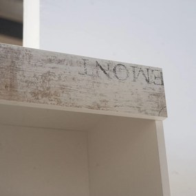 Pump Βιβλιοθήκη 50x34x198cm Λευκή TO-PUMPSHE2S