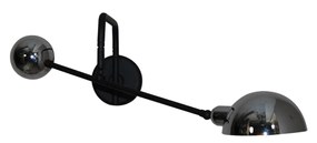 HL-3539-1 M OLIVER BLACK &amp; NICKEL WALL LAMP