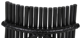 Καρέκλα CELLION C9812.02 Ράβδοι Rattan σε Μαύρο χρώμα 76x72x83Υεκ. 76x72x83 εκ.
