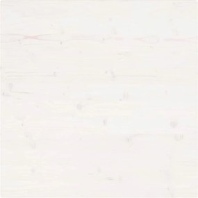 vidaXL Επιφάνεια Τραπεζιού Τετράγωνη Λευκή 80x80x2,5 εκ. Μασίφ Πεύκο