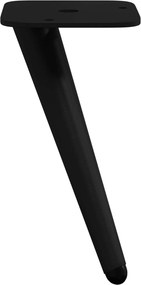 vidaXL Σταντ Πόδια 12 τεμ. Μαύρο 56 x 56 x 100 mm Σίδερο