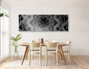 Εικόνα ασπρόμαυρη Mandala - 150x50