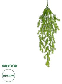 GloboStar® Artificial Garden HANGING CYPRESS 20823 Τεχνητό Διακοσμητικό Κρεμαστό Φυτό Κυπαρίσσι Μ25 x Π15 x Υ80cm