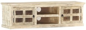 vidaXL Έπιπλο Τηλεόρασης 130 x 30 x 36 εκ. από Μασίφ Ξύλο Μάνγκο
