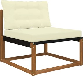 vidaXL Μαξιλάρι Καναπέ Εξωτερικού Χώρου 2 pcs Κρεμ Πολυεστέρας