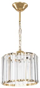 Φωτιστικό οροφής μονόφωτο Lavina pakoworld Ε27 σε χρυσή απόχρωση Φ20x20εκ