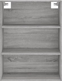 vidaXL Ντουλάπι Γκρι Sonoma 69,5 x 34 x 180 εκ. Επεξεργασμένο Ξύλο