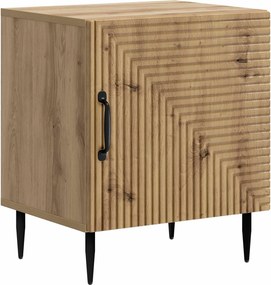 vidaXL Κομοδίνο Artisan Δρυς 43 x 34,5 x 50 εκ Επεξεργασμένο Ξύλο