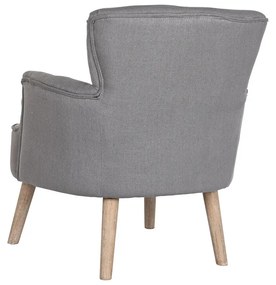 Πολυθρόνα DKD Home Decor Έλατο πολυεστέρας Σκούρο γκρίζο (66 x 70 x 88 cm)