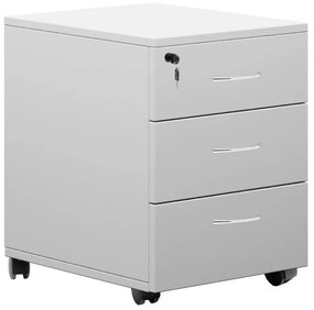 Mobile drawer Amazon white melamine 39x47x52.5cm 39x47x52 εκ.