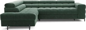 Γωνιακός καναπές Ferucce-Prasino-Αριστερή - 276.00Χ200.00Χ93.00cm