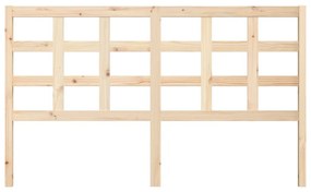 vidaXL Κεφαλάρι Κρεβατιού 165,5x4x100 εκ. από Μασίφ Ξύλο Πεύκου