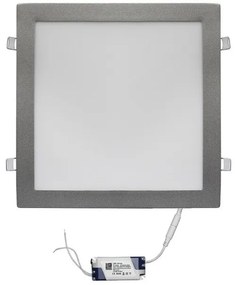 Φωτιστικό PL Χωνευτό 30W SMD Slim Ασημί 3000Κ 21-0302600 Lumen-21-0302600-Ασημί 21-0302600