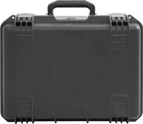 vidaXL Θήκη Πτήσης Φορητή Μαύρη 49x38x23 εκ. από Πολυπροπυλένιο