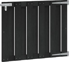 vidaXL Πύλη Κήπου 100 x 80 cm WPC και Αλουμίνιο Μαύρο
