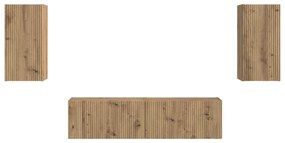 vidaXL 2 pcs Artisan Oak