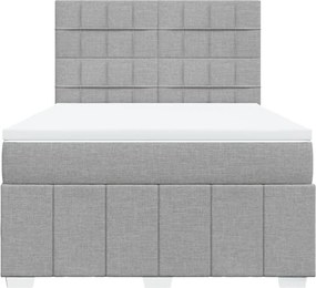 vidaXL Κρεβάτι Boxspring με Στρώμα Αν. Πράσινο 160x200εκ Υφασμάτινο