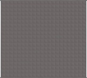 vidaXL Κουβέρτα Βαρύτητας Γκρι 200 x 225 εκ. 13 κ. Υφασμάτινη