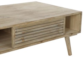 Τραπέζι DKD Home Decor 99 x 59 x 38 cm Έλατο Φυσικό Αλουμίνιο