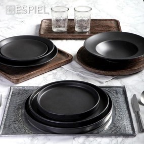Πιάτο Σπαγγέτι (Φ27) Espiel Terra Matte Black TLM120K6