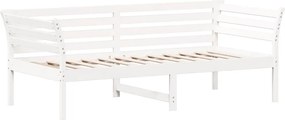 vidaXL Κρεβάτι ημέρας χωρίς στρώμα Λευκό 75x190 cm Στερεό ξύλο πεύκο