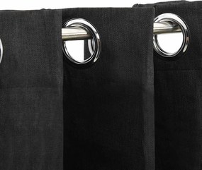vidaXL Κουρτίνες Συσκότισης με Όψη Λινού 2 τεμ. Ανθρακί 140x225 εκ.
