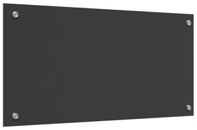 vidaXL Κουζίνα Πίσω τοίχωμα Σκούρο Γκρι 80x40x0,6 εκ Σκληρυμένο Γυαλί