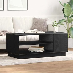 vidaXL Τραπεζάκι σαλονιού Μαύρη δρυς 102 x 55 x 43 cm