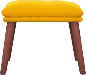 vidaXL Υποπόδιο Μουσταρδί 45x29,5x35 εκ. Βελούδινο