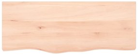 vidaXL Ράφι Τοίχου 100x40x(2-4) εκ. από Ακατέργαστο Μασίφ Ξύλο Δρυός