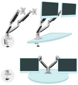 Βάση Τηλεόρασης TooQ DB3132TNR-S Ασημί