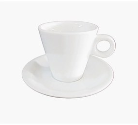 Φλυτζάνι Καφέ Cappuccino Πορσελάνης Λευκό Conical Oriana Ferelli 200ml PR0094B200