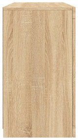 vidaXL Μπουφές με LED Sonoma Δρυς 123 x 37 x 67 εκ.