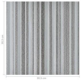 Δάπεδο Αυτοκόλλητο Ανοιχτό Γκρι 20 τεμ. 1,86 μ² από PVC - Γκρι