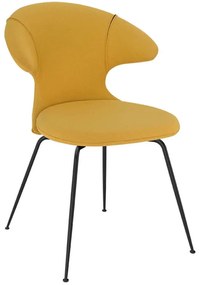 Καρέκλα Τραπεζαρίας Time Flies Horizons S 590-09C5901-3 57x59x83cm Yellow-Black Umage Steel,Polyester