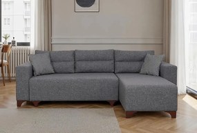 Corner Sofa-Bed Tloft Mini - Grey Grey
