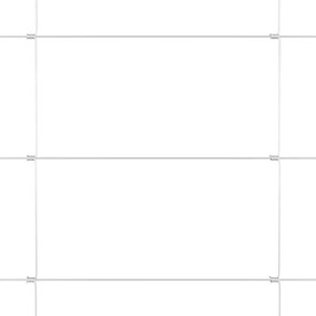 vidaXL Περίφραξη αγρού Ασημί 50 x 0,8 m Γαλβανισμένος χάλυβας