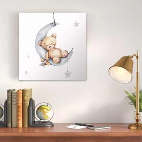 Πίνακας σε καμβά &quot;Baby Bear&quot; Megapap ψηφιακής εκτύπωσης 40x40x3εκ.