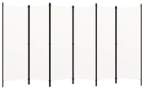 vidaXL Διαχωριστικό Δωματίου με 6 Πάνελ Λευκό 300 x 180 εκ.