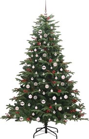 vidaXL Τεχνητό Χριστουγεννιάτικο Δέντρο με 300 LED Πράσινο 210 cm
