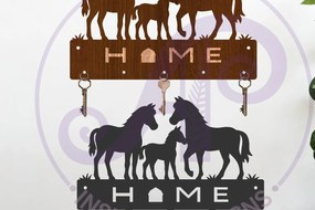 Intra απο ξύλο plywood Χρώμα wenge 3mm-4mm πάχος - Σχέδια λαβής κλειδιού Farm Horse Δίασταση 30x20 cm INTRAFABR-77462965