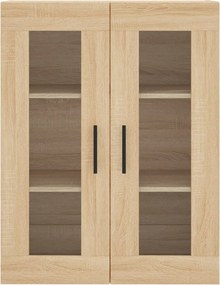 vidaXL Ντουλάπι Sonoma δρυς 69,5 x 34 x 180 εκ. από Επεξεργασμένο Ξύλο