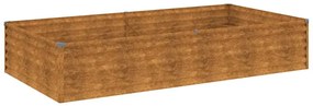 vidaXL Ζαρντινιέρα 195 x 100 x 36 εκ. από Ατσάλι Σκληρυθέν στον Αέρα