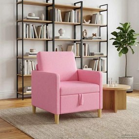 vidaXL Καναπές με Αποθήκευση Ροζ 72 x 78 x 87 εκ. Πολυεστέρας