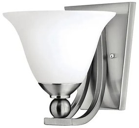Απλίκα Φωτιστικό Τοίχου 1xE27 Νίκελ 22cm Bolla HK-BOLLA1 Elstead Lighting-HK-BOLLA1-Νίκελ Ματ HK-BOLLA1