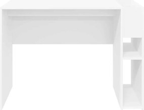 vidaXL Γραφείο Λευκό 109 x 50 x 78 εκ Επεξεργασμένο ξύλο