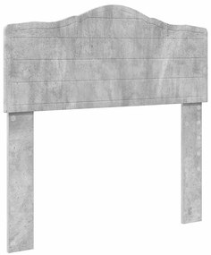 vidaXL Κεφαλάρι Σκυρόδεμα Γκρι 75 cm Επεξεργασμένο ξύλο